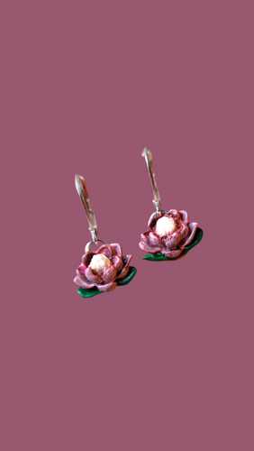 Protea dangle earrings - Dúil
