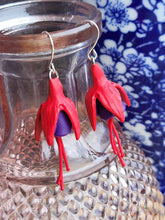 Load image into Gallery viewer, Dúil Fuchsia earrings - Large - Dúil
