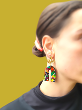 Load image into Gallery viewer, Dúil Abstract Arch Dangle Earrings - Dúil
