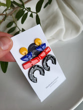 Load image into Gallery viewer, Aifric Red Dangle Earrings - Dúil
