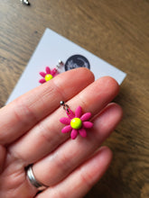 Load image into Gallery viewer, Neon Dainty Daisy Dangle Earrings - Dúil
