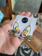 Load image into Gallery viewer, Flowering butterfly dangle earrings - Dúil
