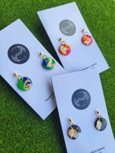 Load image into Gallery viewer, Dúil Black, White &amp; Gold Dainty Dangles - Dúil
