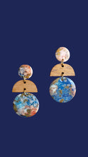 Load image into Gallery viewer, Boho ink dangle earrings - Dúil
