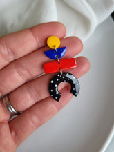 Load image into Gallery viewer, Aifric Red Dangle Earrings - Dúil
