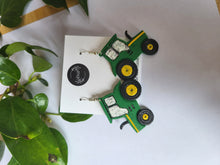 Load image into Gallery viewer, Green Tractor Earrings - Dúil

