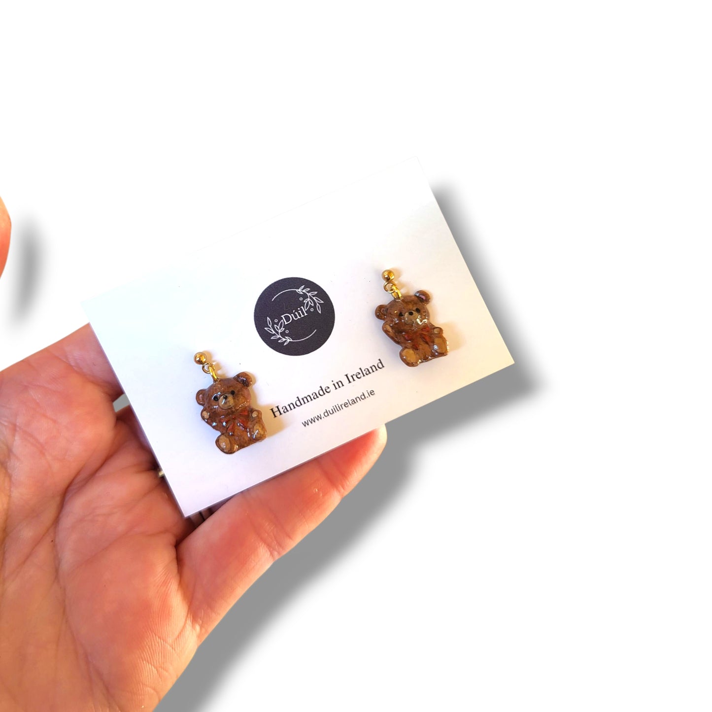 Dangling Teddy Bear Earrings