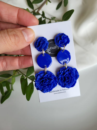 Dúil - Eileen Blue Dangle Earrings - Dúil