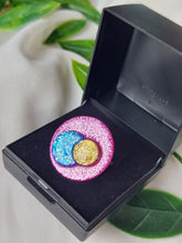 Load image into Gallery viewer, Dúil Shimmer Statement ring | Adjustable stainless steel Ring - Dúil
