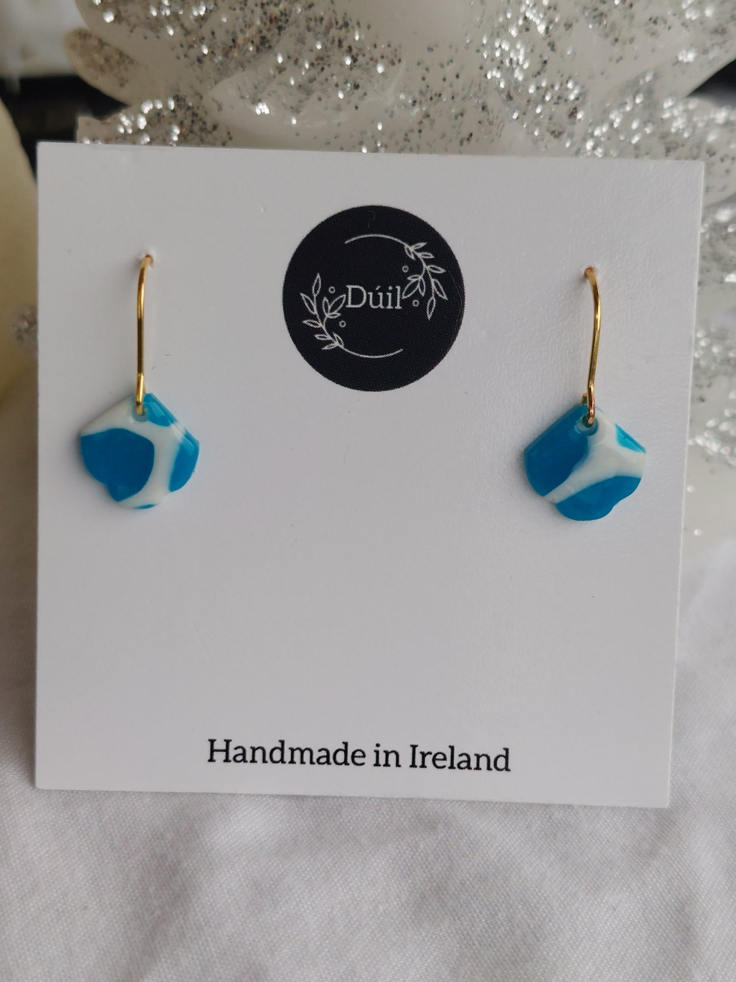 Dúil Blue & white dainty dangles - Dúil