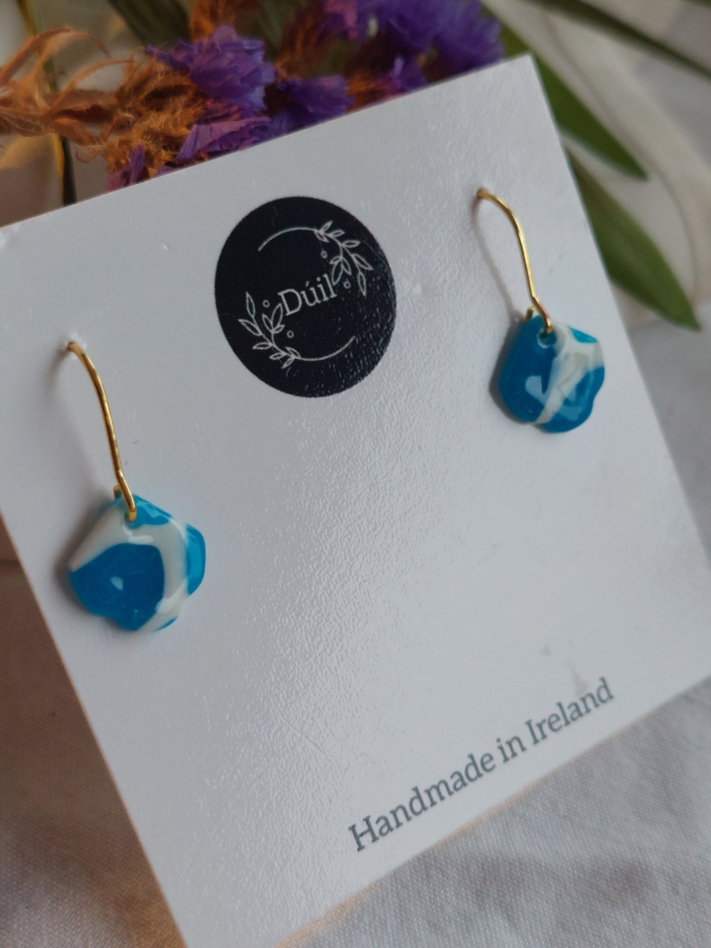 Dúil Blue & white dainty dangles - Dúil