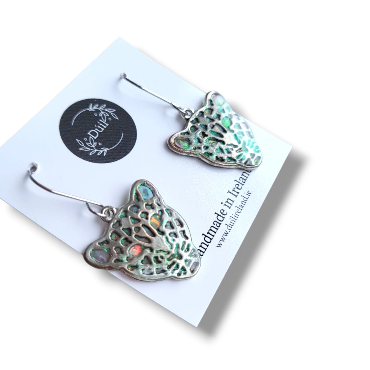 Dúil Holographic Leopard Earrings