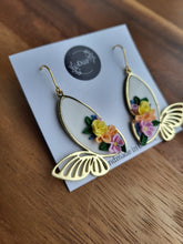 Load image into Gallery viewer, Flowering butterfly dangle earrings - Dúil
