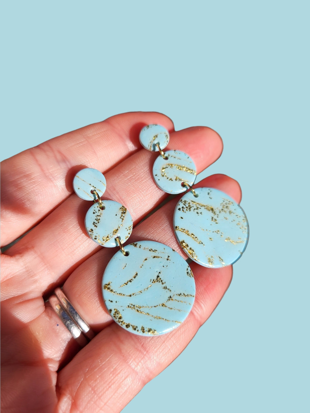 Baby blue earrings | Dúil