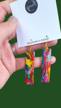 Load image into Gallery viewer, Colour POP Rectangle Dangle Earrings - Dúil

