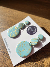 Load image into Gallery viewer, Powder blue Dangle Earrings - Dúil
