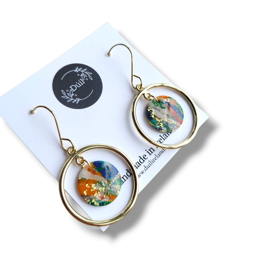 Dúil Wild Atlantic Way Hoop Dangle Earrings