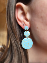 Load image into Gallery viewer, Powder blue Dangle Earrings - Dúil
