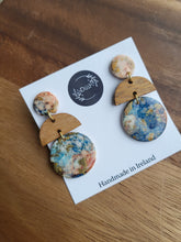Load image into Gallery viewer, Boho ink dangle earrings - Dúil
