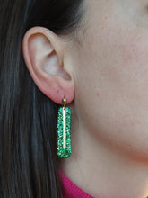 Load image into Gallery viewer, Dúil Green Sparkle earrings - Dúil
