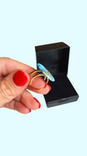 Load image into Gallery viewer, Blue adjustable statement ring | Dúil Jewellery - Dúil
