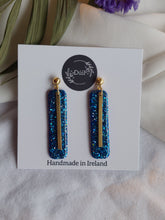 Load image into Gallery viewer, Dúil Blue Sparkle earrings - Dúil
