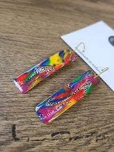 Load image into Gallery viewer, Colour POP Rectangle Dangle Earrings - Dúil
