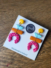 Load image into Gallery viewer, Aifric Pink Dangle Earrings - Dúil
