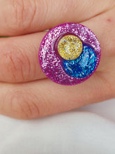 Load image into Gallery viewer, Dúil Shimmer Statement ring | Adjustable stainless steel Ring - Dúil
