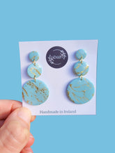 Load image into Gallery viewer, Powder blue Dangle Earrings - Dúil
