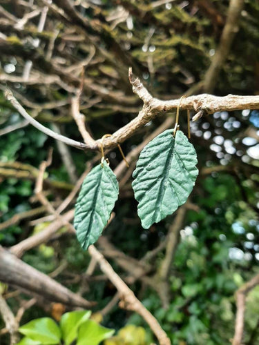 Dúil Dangling leaf earrings || Irish made polymer clay earrings || Dúil - Dúil